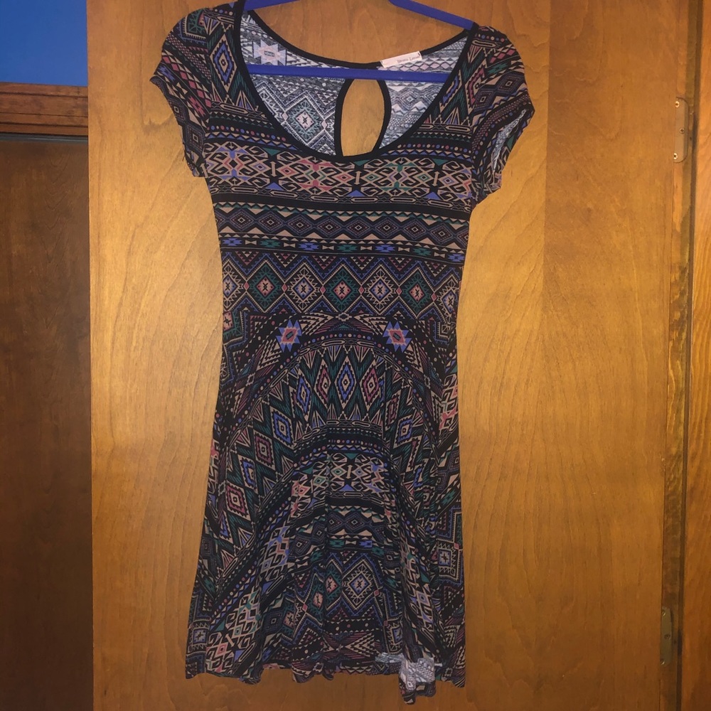 Aztec printed dress